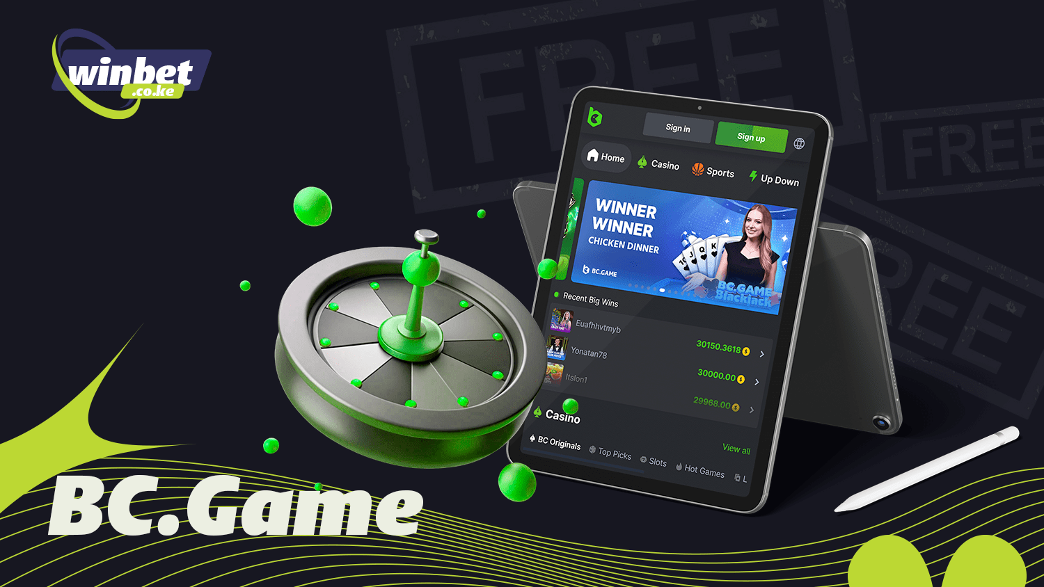 One of the best online casinos with free spins is BC.Game