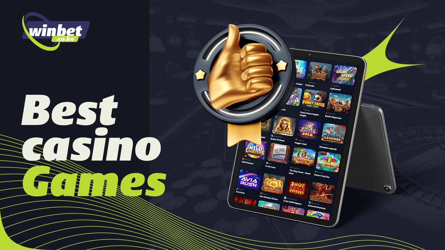 You can find online casinos with the best games in Kenya