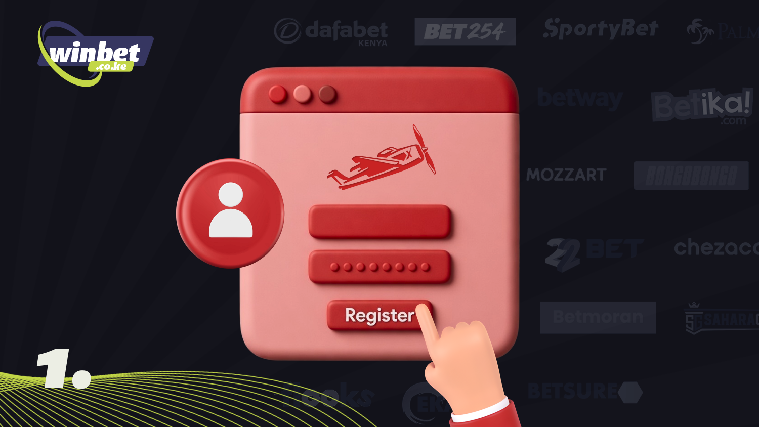 To start playing Aviator online, create an account at one of Kenya's casinos