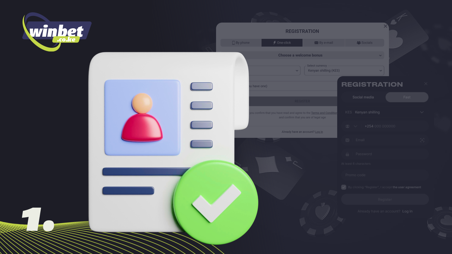 To start playing online poker in Kenya, players need to register on the casino website