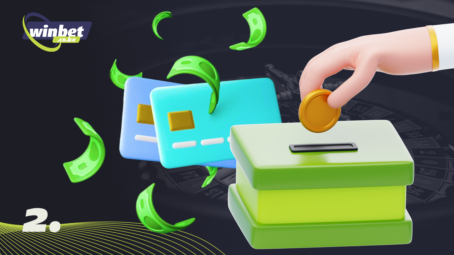 In Kenya, players need to top up their account after registering in order to start placing bets in online roulette