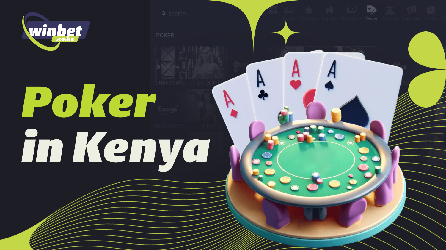 Online poker is popular in Kenyan casinos, offering a variety of games and bonuses for players